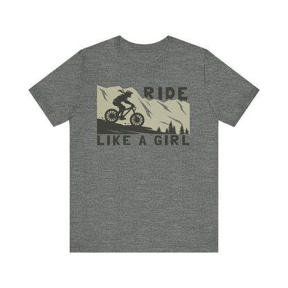 Adventure-Inspired "Ride Like A Girl" Unisex Tee