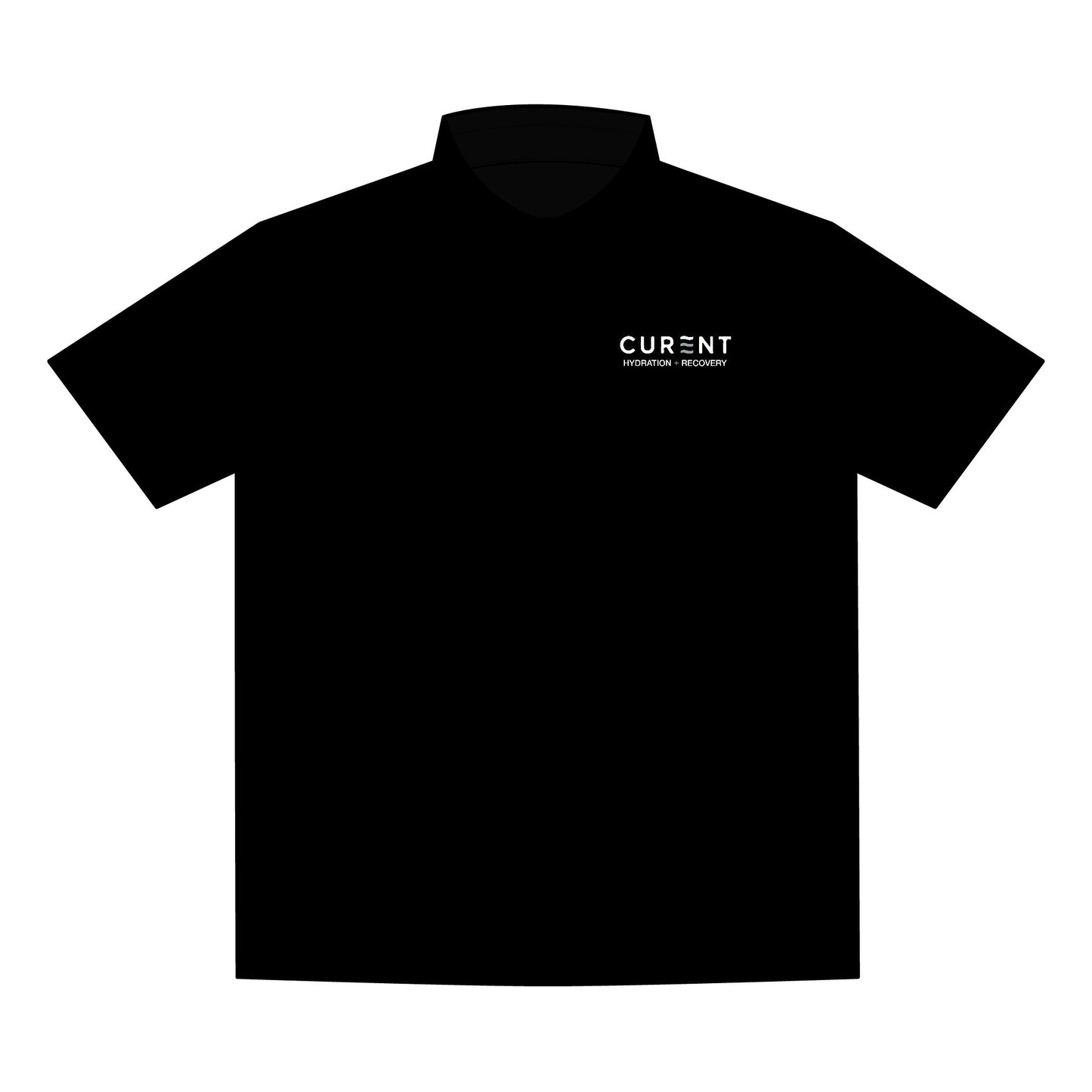 Men's Recharge Jersey Polo — 'Current' Logo Performance Work Shirt