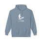 LUNA Moonlit Fleece Hoodie, Cozy Unisex Hoodie, Casual Sweatshirt, Winter Gift, Celestial Clothing, Night Sky Apparel