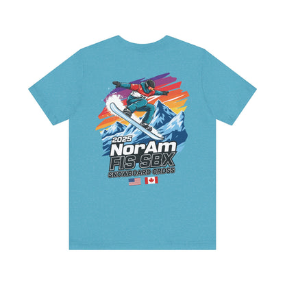 2025 FIS Snowboard Cross Tee - 2025 NorAm FIS SBX, Unisex Athletic Shirt, Winter Sports Apparel, Snowboarding Gift, Adventure Wear
