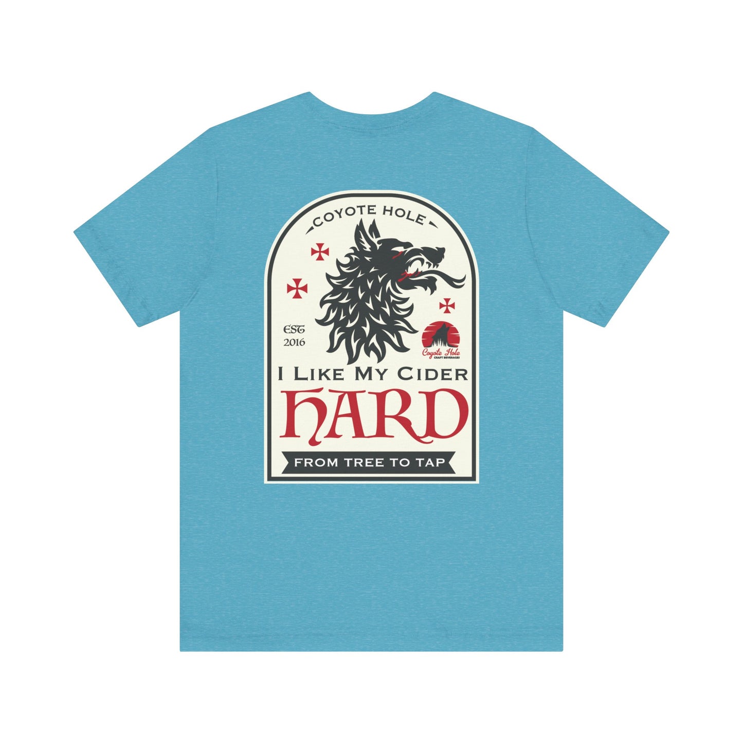 Coyote Hole - I Like My Cider Hard T-Shirt - Perfect for Fall Gatherings, Festivals, Parties, Gifts, and Everyday Wear