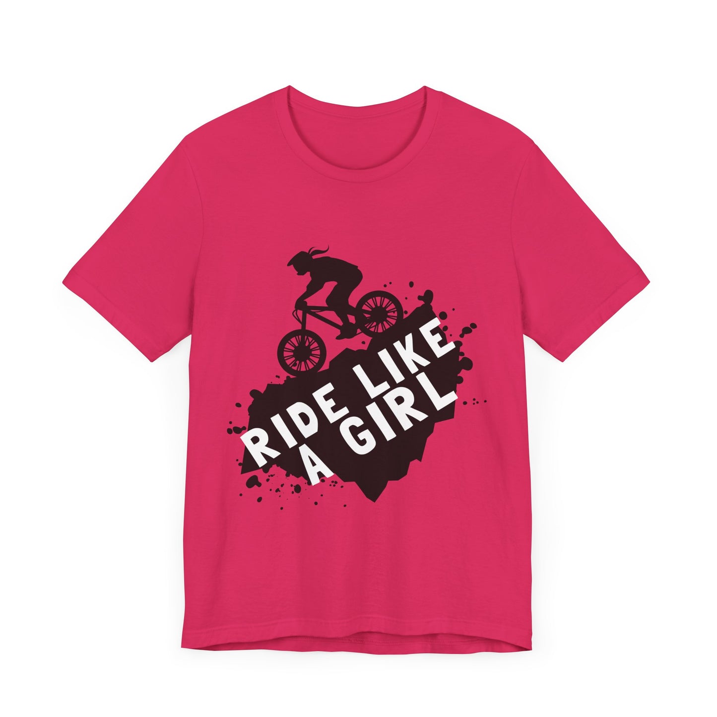 Ride Like a Girl Unisex Bicycle Tee - Empowering Cycling Shirt