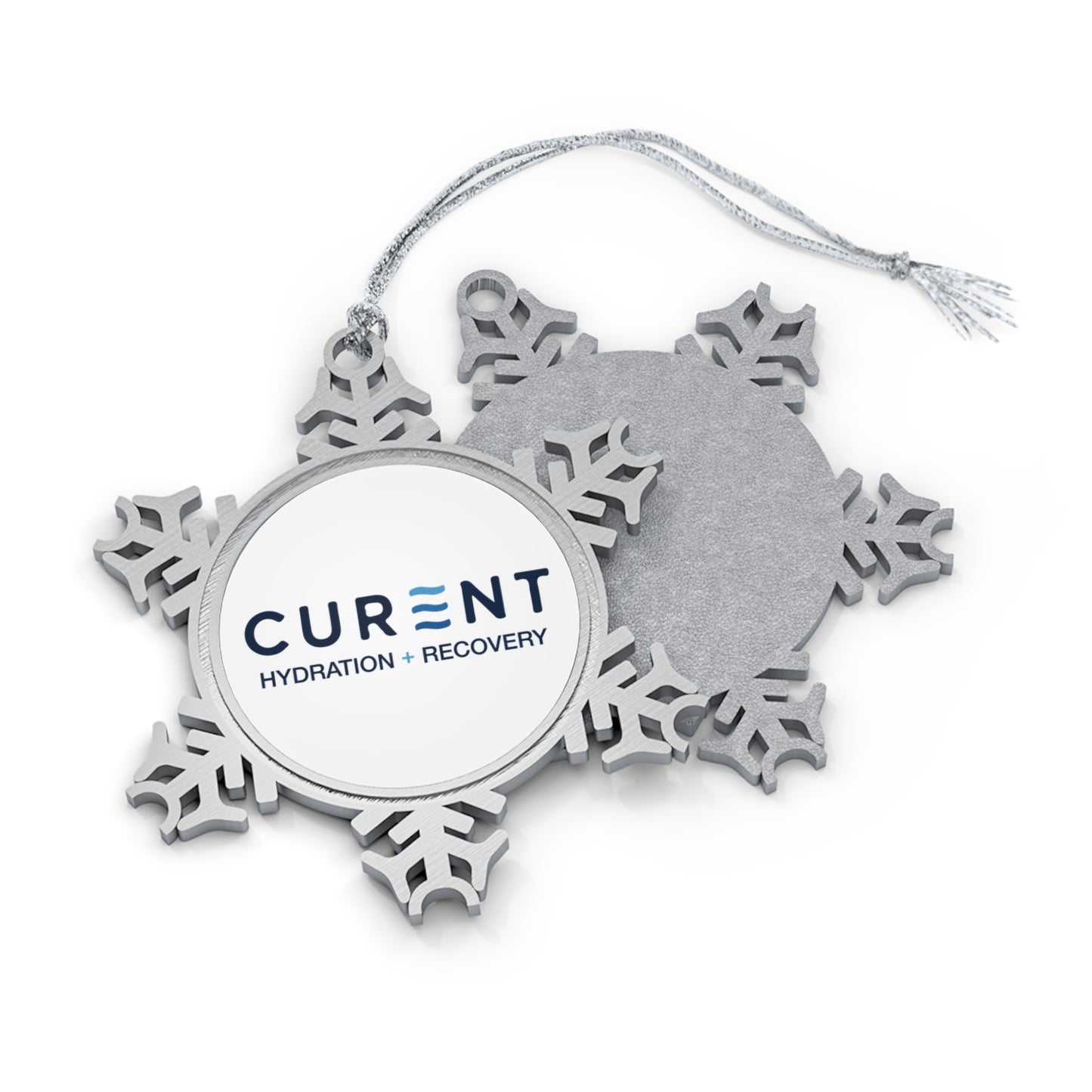 Curent Pewter Snowflake Ornament