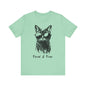 Feral and Free Funny Cat T-shirt Unisex Jersey Short Sleeve Tee