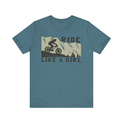 Adventure-Inspired "Ride Like A Girl" Unisex Tee