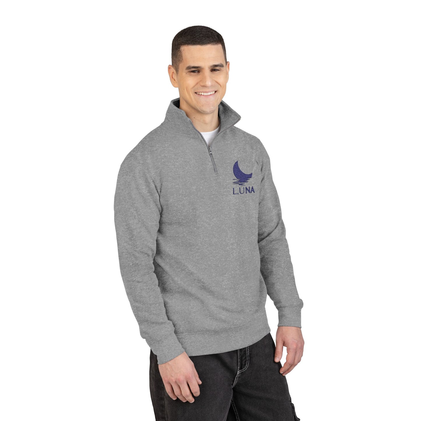 LUNA Embroidered Unisex Fleece Pullover