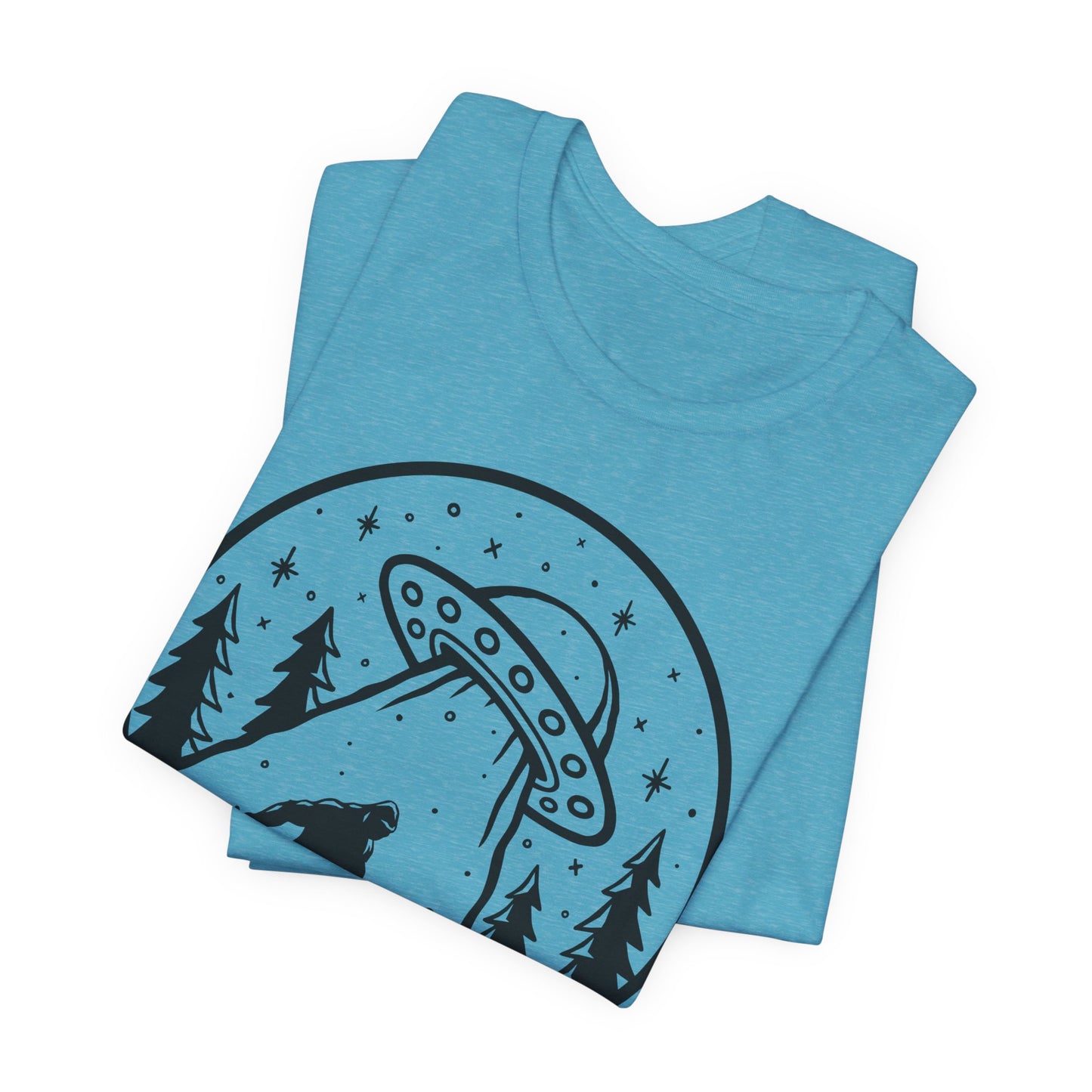 I Believe UFO and Big Foot Unisex Jersey Tee