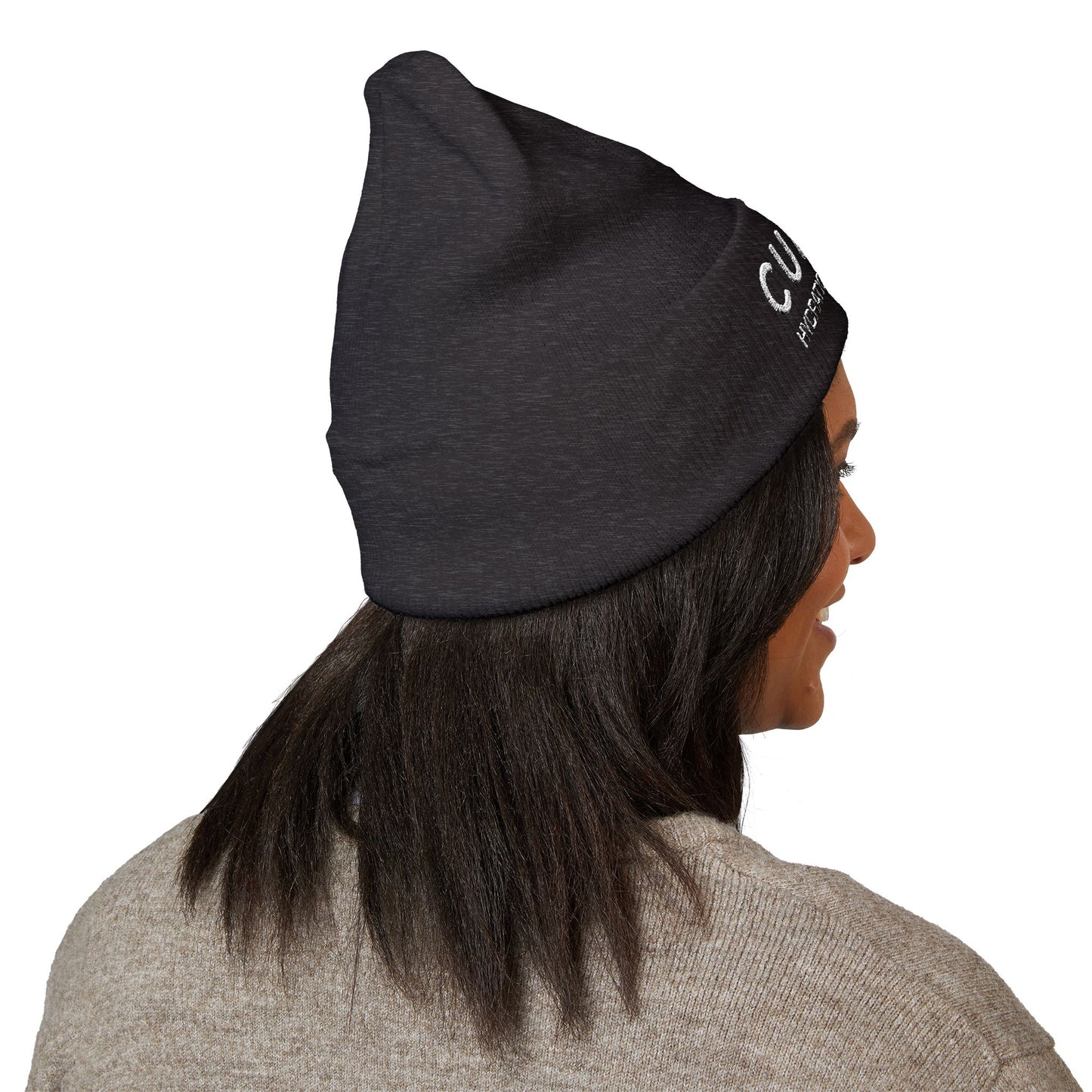 CURENT Embroidered Cuffed Beanie — Knit Hat