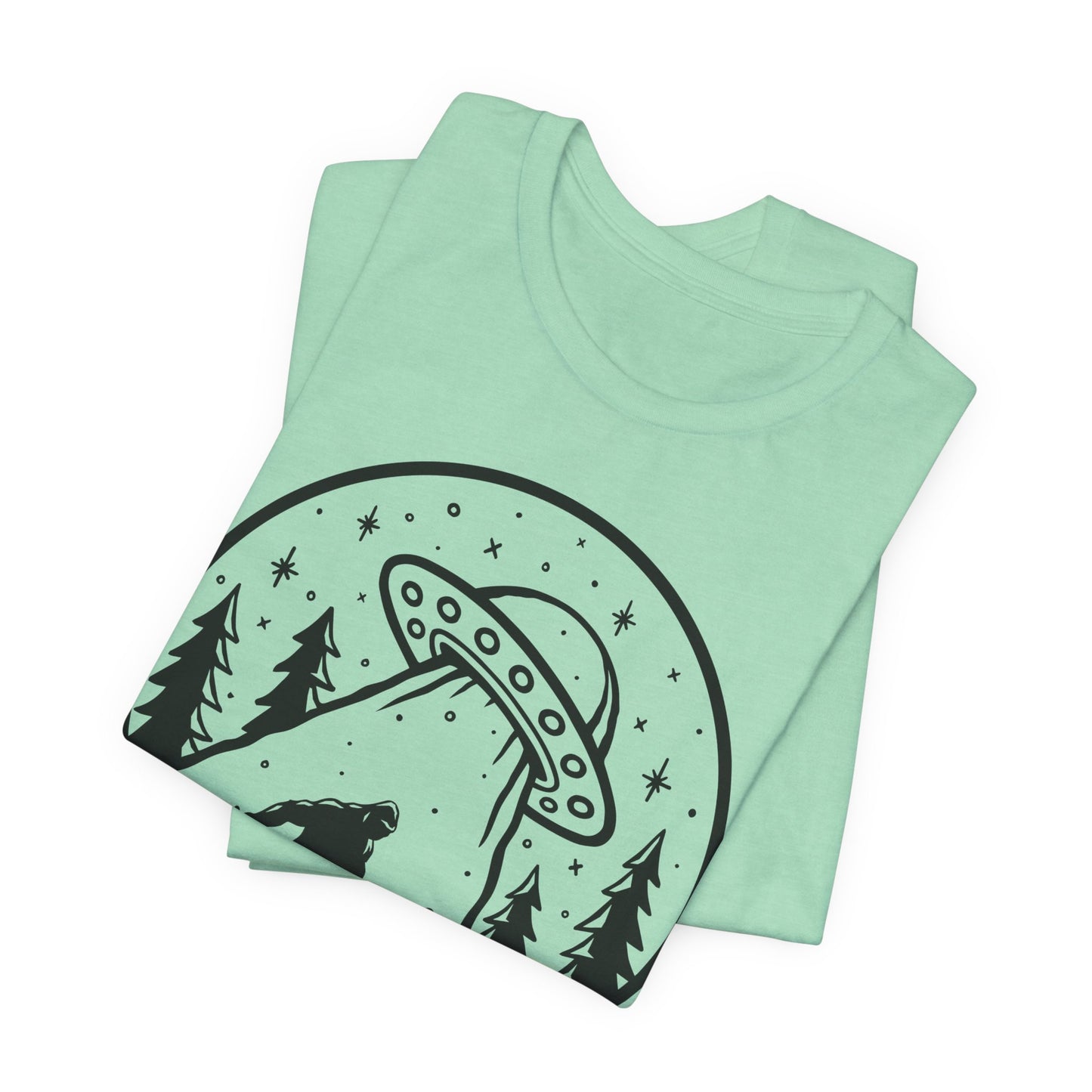 I Believe UFO and Big Foot Unisex Jersey Tee