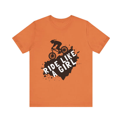 Ride Like a Girl Unisex Bicycle Tee - Empowering Cycling Shirt