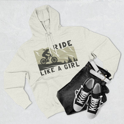 Adventure-Ready Hoodie - 'Ride Like a Girl' Design