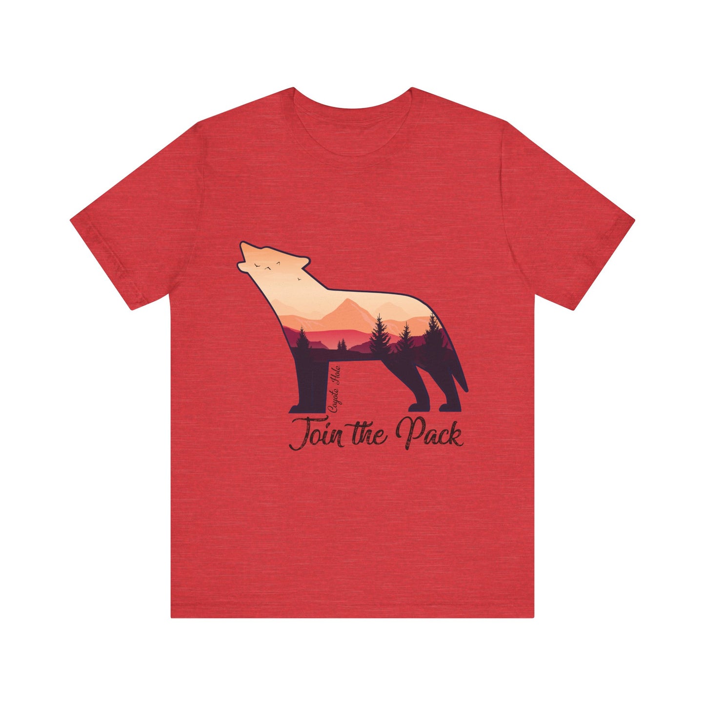 Join The Pack Coyote Howling T-Shirt