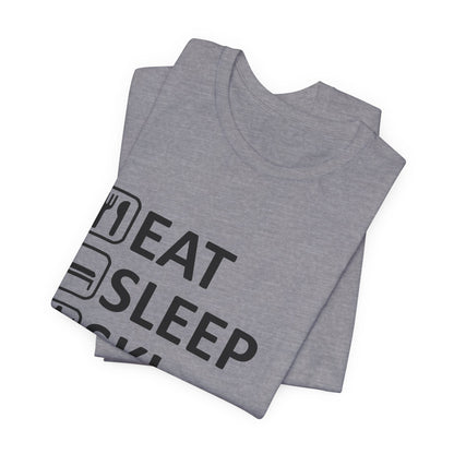 Eat Sleep Ski Repeat - Unisex Jersey Tee