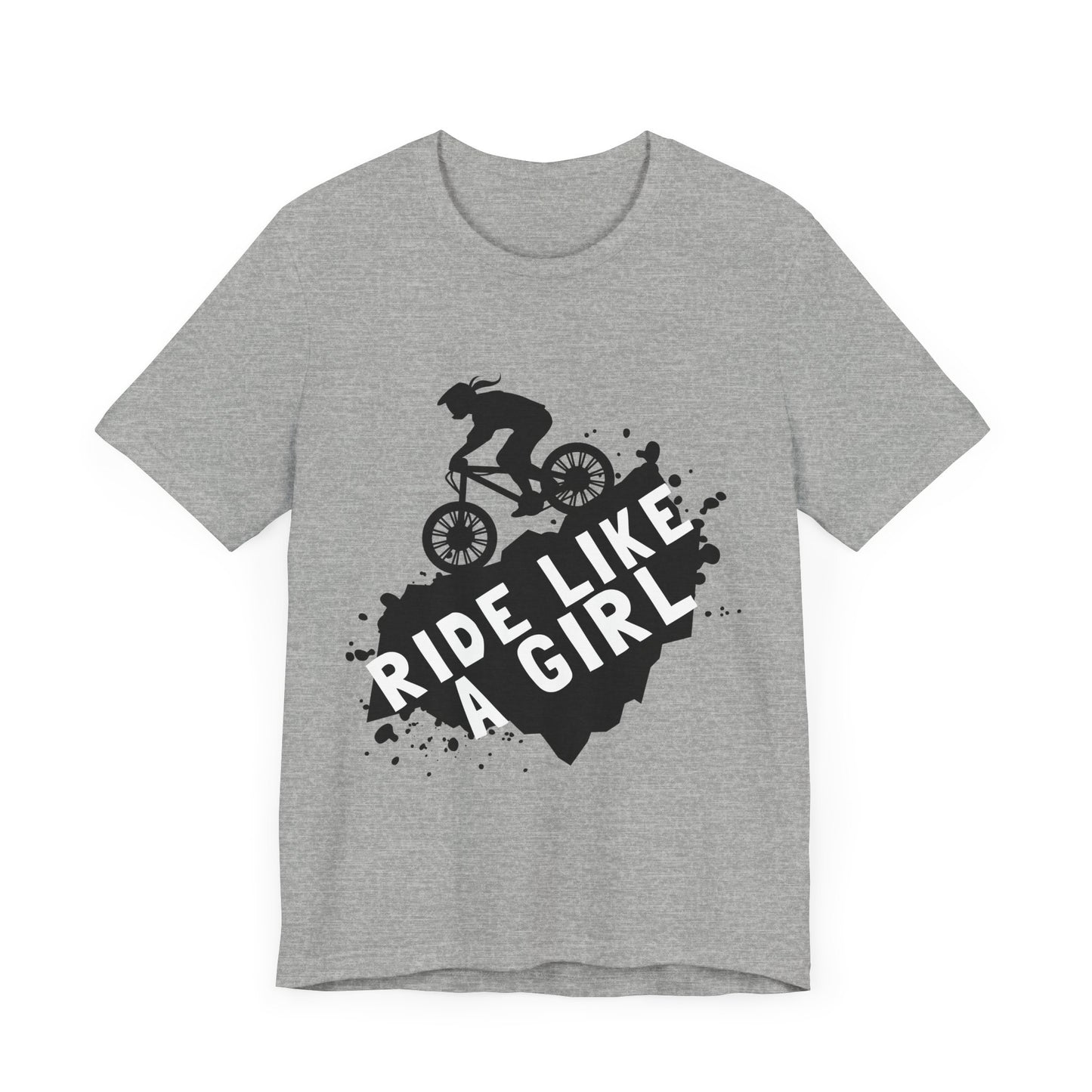 Ride Like a Girl Unisex Bicycle Tee - Empowering Cycling Shirt