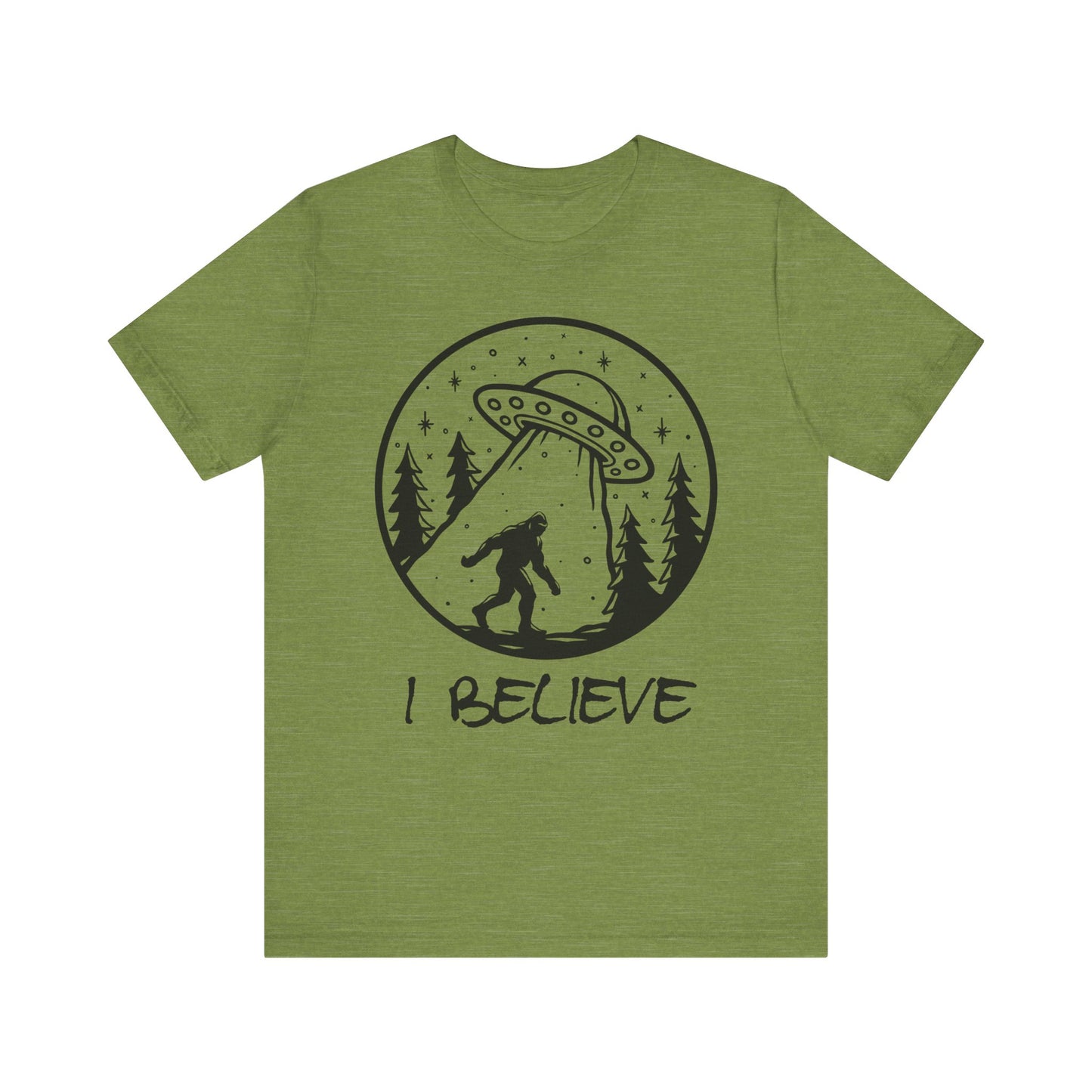 I Believe UFO and Big Foot Unisex Jersey Tee