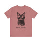 Feral and Free Funny Cat T-shirt Unisex Jersey Short Sleeve Tee