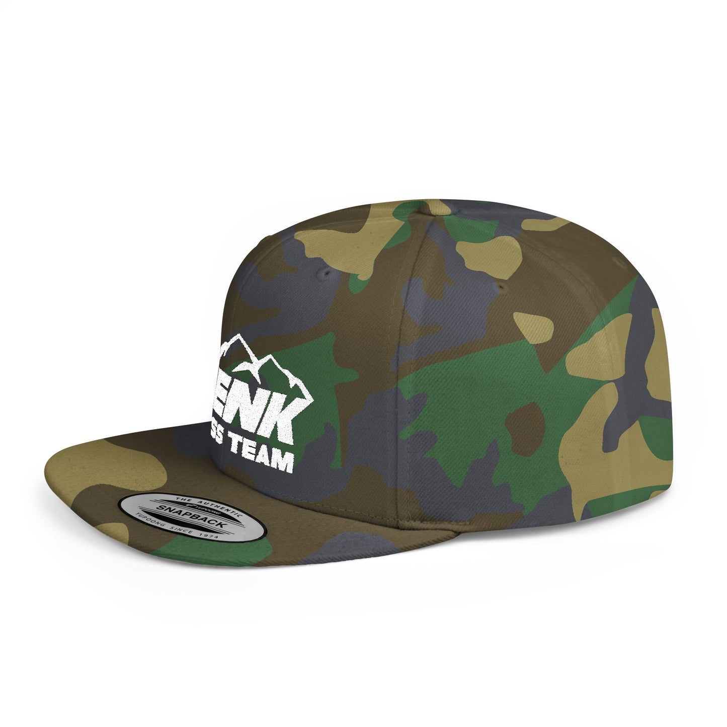 Denk Cross Flat Bill Snapback Hat