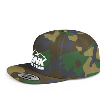 Denk Cross Flat Bill Snapback Hat
