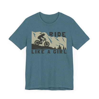 Adventure-Inspired "Ride Like A Girl" Unisex Tee