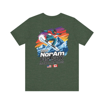 2025 FIS Snowboard Cross Tee - 2025 NorAm FIS SBX, Unisex Athletic Shirt, Winter Sports Apparel, Snowboarding Gift, Adventure Wear