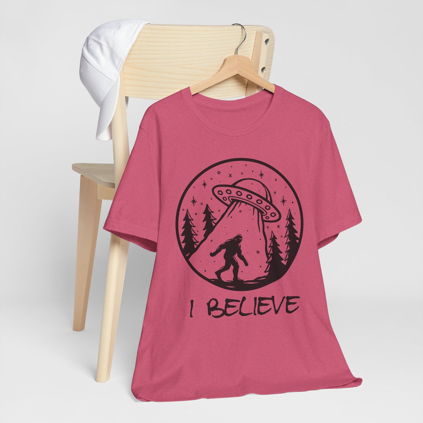 I Believe UFO and Big Foot Unisex Jersey Tee