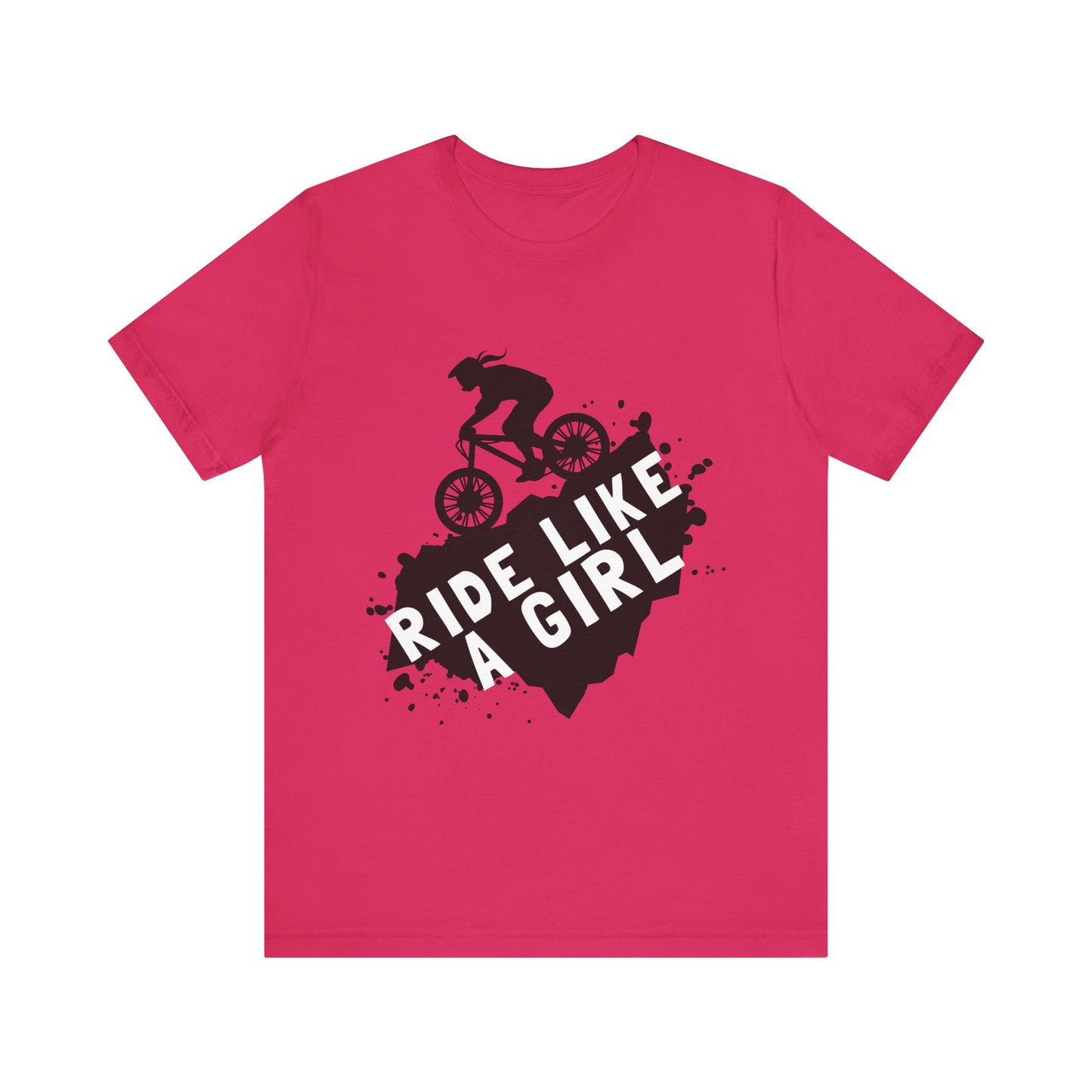 Ride Like a Girl Unisex Bicycle Tee - Empowering Cycling Shirt