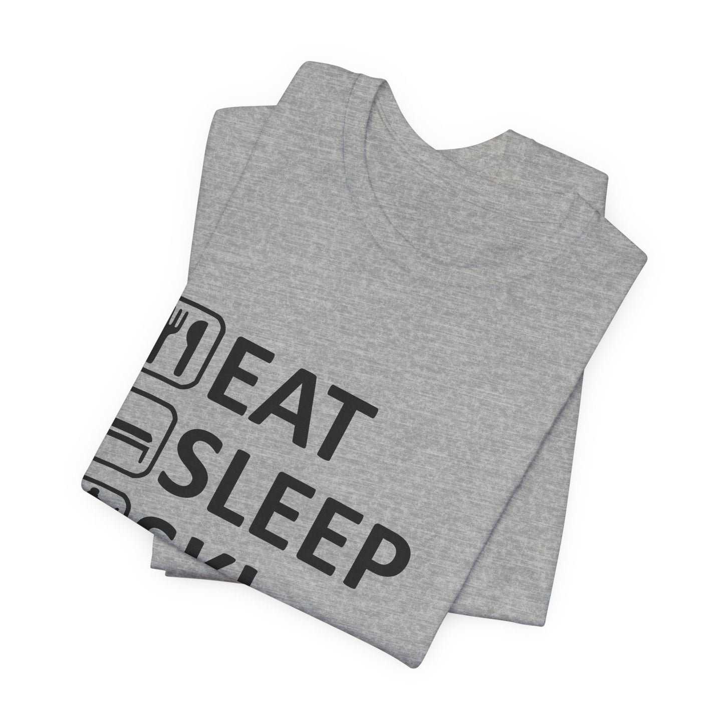 Eat Sleep Ski Repeat - Unisex Jersey Tee