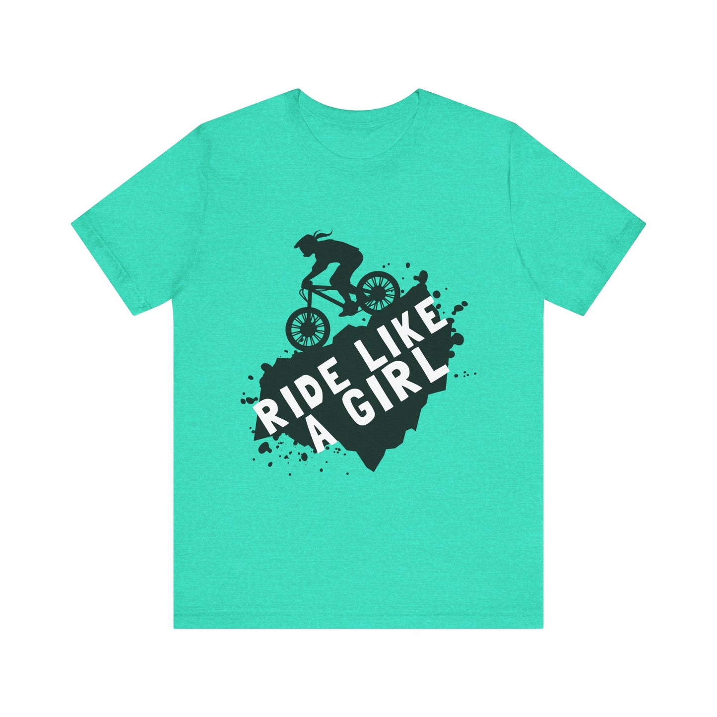 Ride Like a Girl Unisex Bicycle Tee - Empowering Cycling Shirt