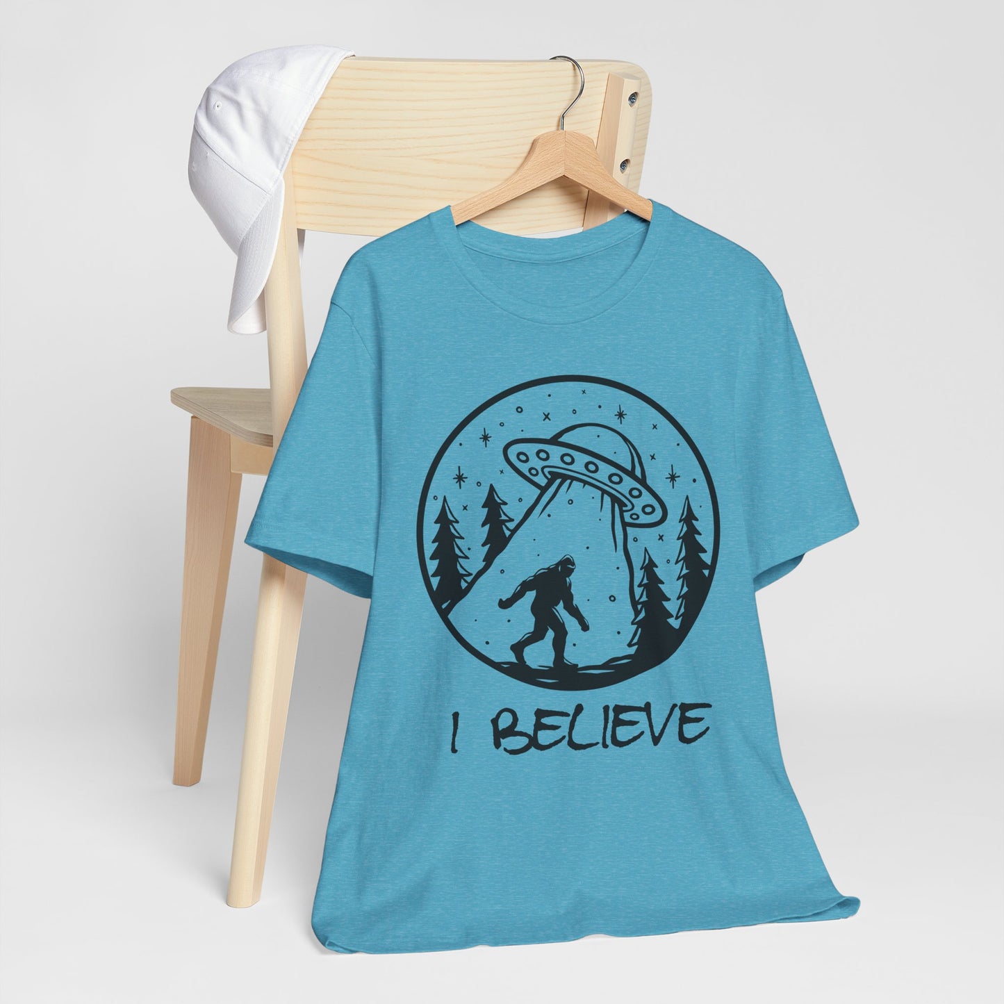 I Believe UFO and Big Foot Unisex Jersey Tee
