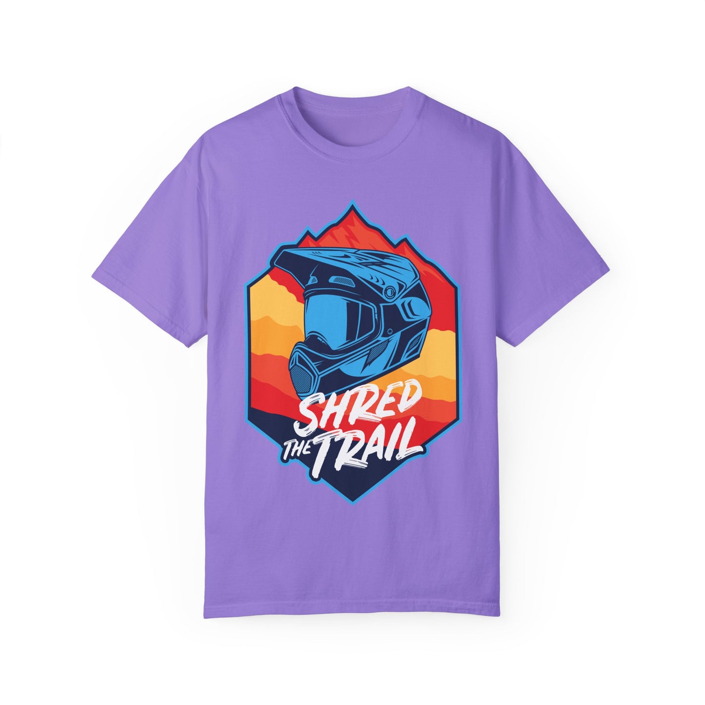 Shred The Trail Adventure T-Shirt - Unisex Garment-Dyed Tee for Outdoor Enthusiasts