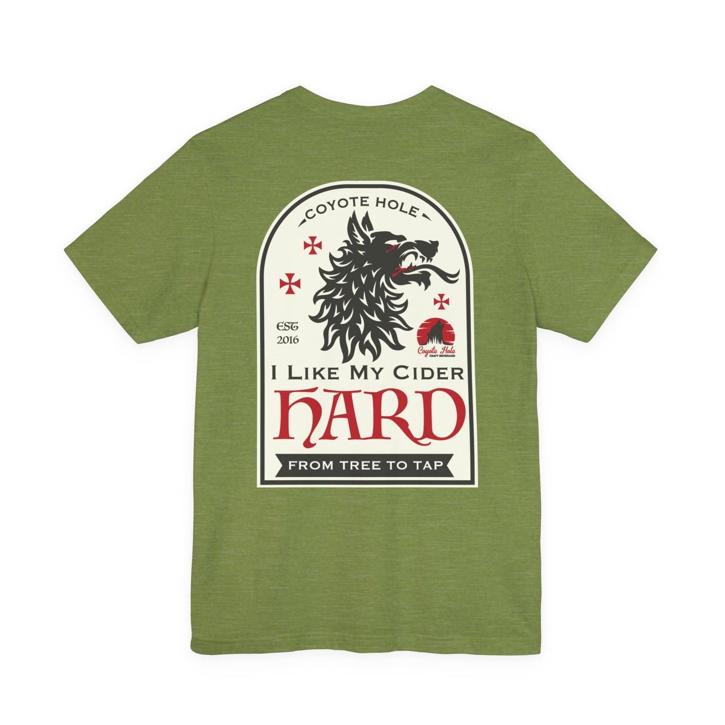 Coyote Hole - I Like My Cider Hard T-Shirt - Perfect for Fall Gatherings, Festivals, Parties, Gifts, and Everyday Wear