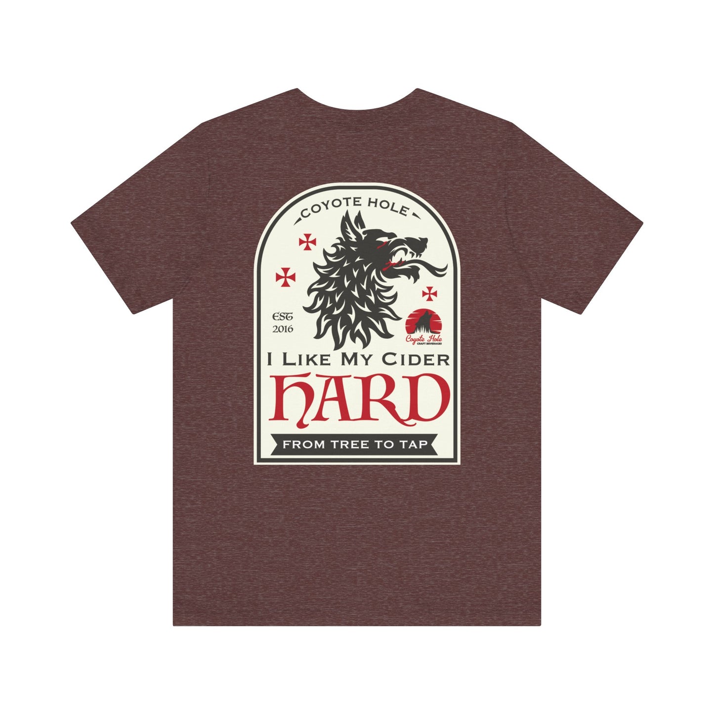 Coyote Hole - I Like My Cider Hard T-Shirt - Perfect for Fall Gatherings, Festivals, Parties, Gifts, and Everyday Wear