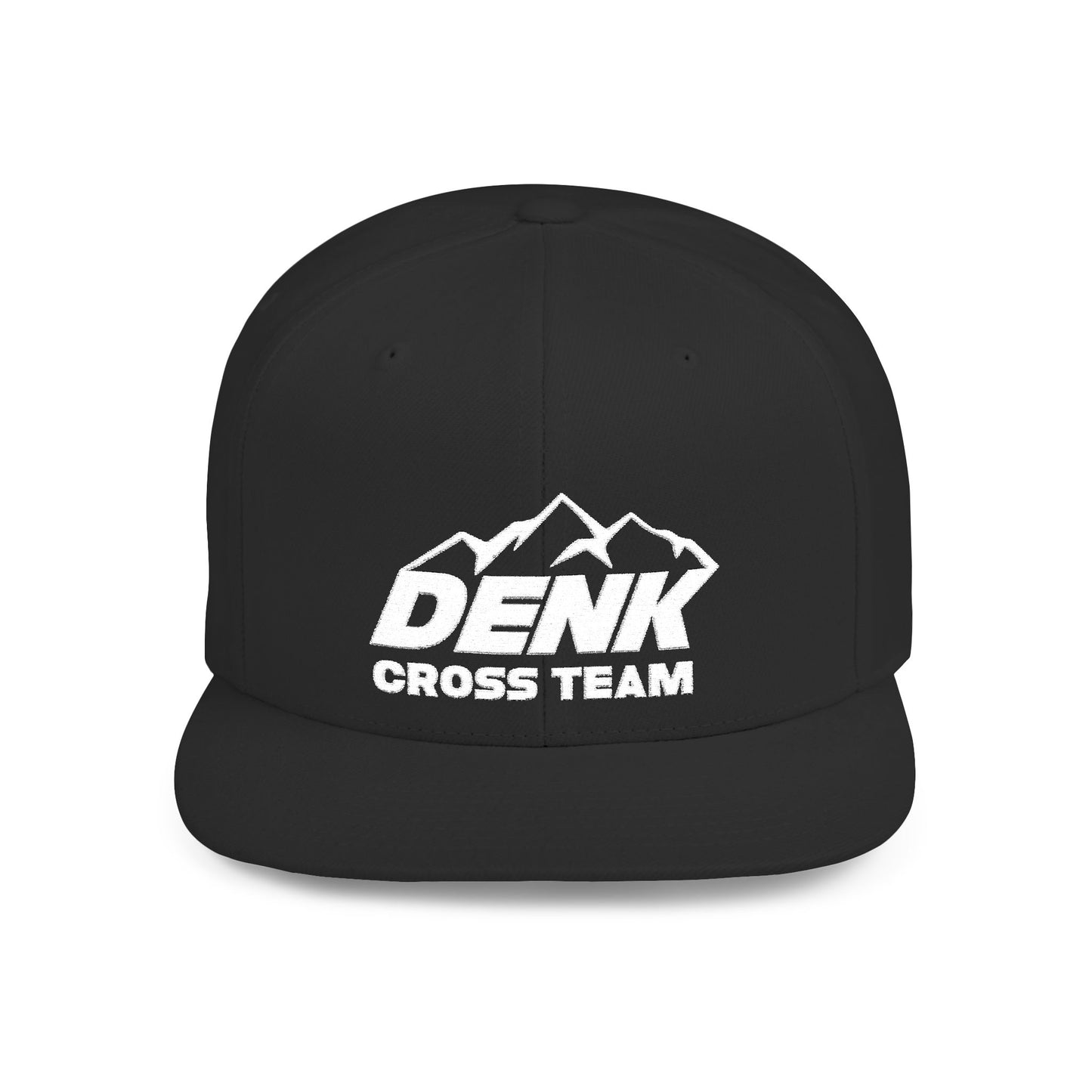 Denk Cross Flat Bill Snapback Hat