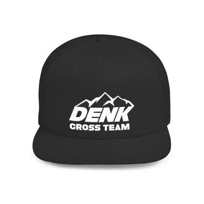 Denk Cross Flat Bill Snapback Hat