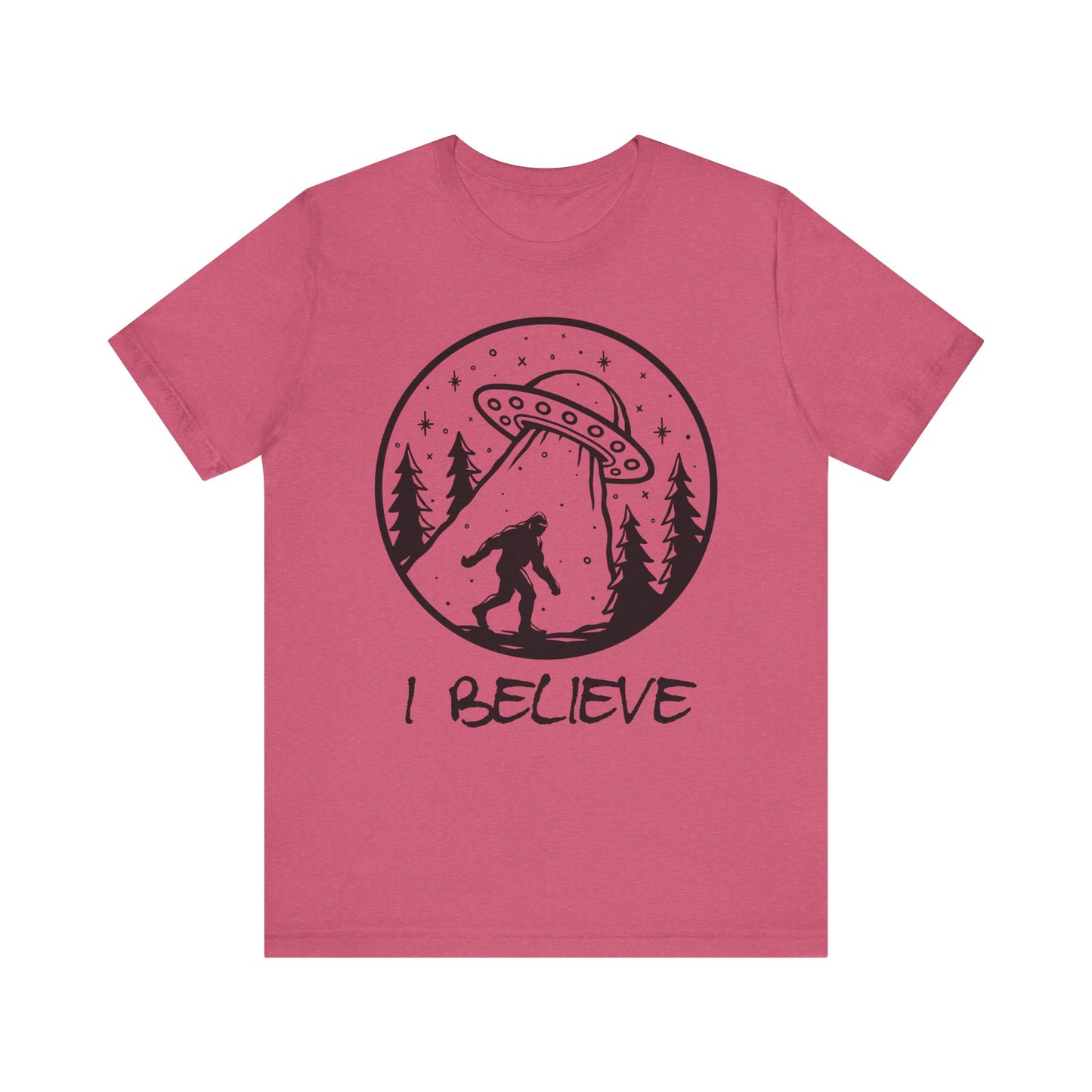 I Believe UFO and Big Foot Unisex Jersey Tee