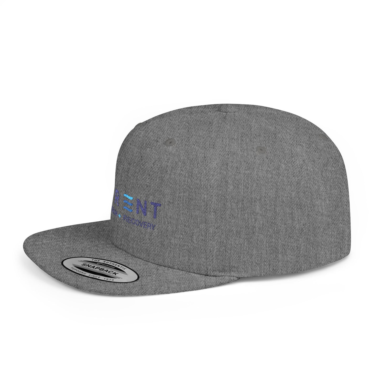 Snapback Hat — 'CURRENT' Hydration & Recovery Embroidered Flat Bill Cap