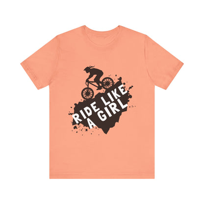 Ride Like a Girl Unisex Bicycle Tee - Empowering Cycling Shirt