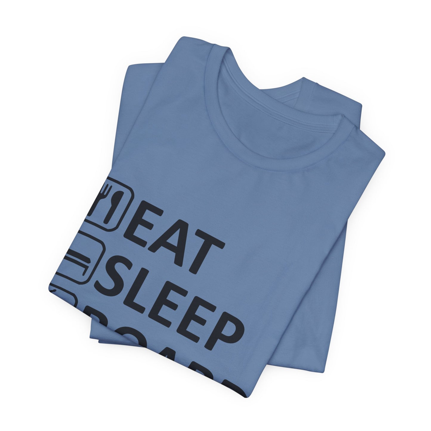 Eat Sleep Board Repeat - Unisex Jersey Tee