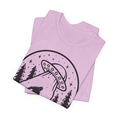 I Believe UFO and Big Foot Unisex Jersey Tee