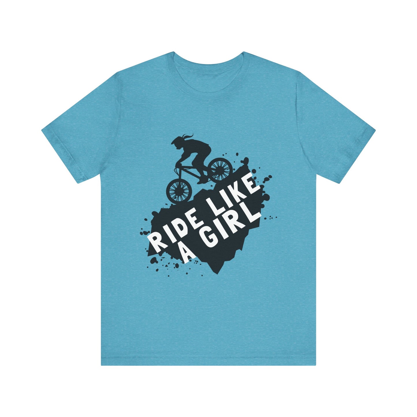 Ride Like a Girl Unisex Bicycle Tee - Empowering Cycling Shirt