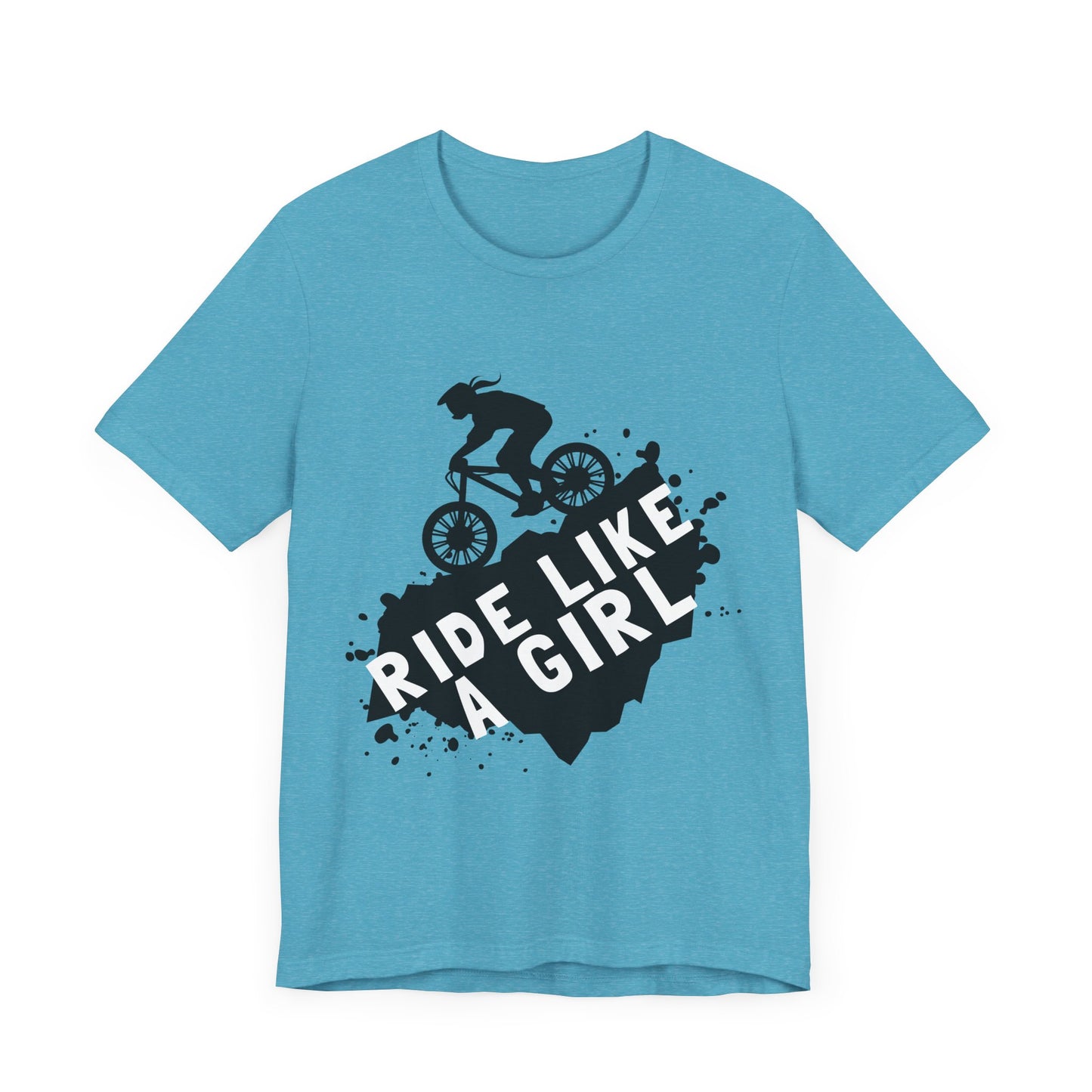 Ride Like a Girl Unisex Bicycle Tee - Empowering Cycling Shirt