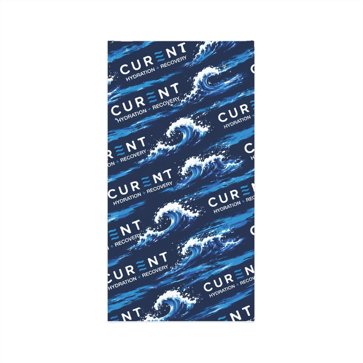 Wave Logo Neck Gaiter — 'Current Hydration & Recovery' Lightweight Face Mask