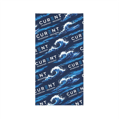 Wave Logo Neck Gaiter — 'Current Hydration & Recovery' Lightweight Face Mask