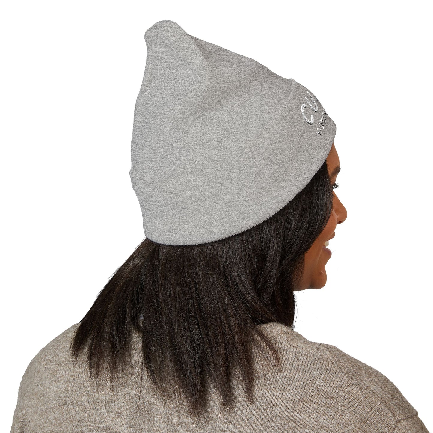 CURENT Embroidered Cuffed Beanie — Knit Hat