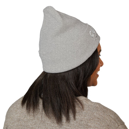 CURENT Embroidered Cuffed Beanie — Knit Hat