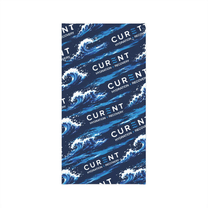 Wave Logo Neck Gaiter — 'Current Hydration & Recovery' Lightweight Face Mask