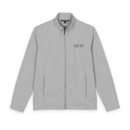 CURENT Men's Soft Shell Jacket —  Embroidered Lightweight Windproof Jacket