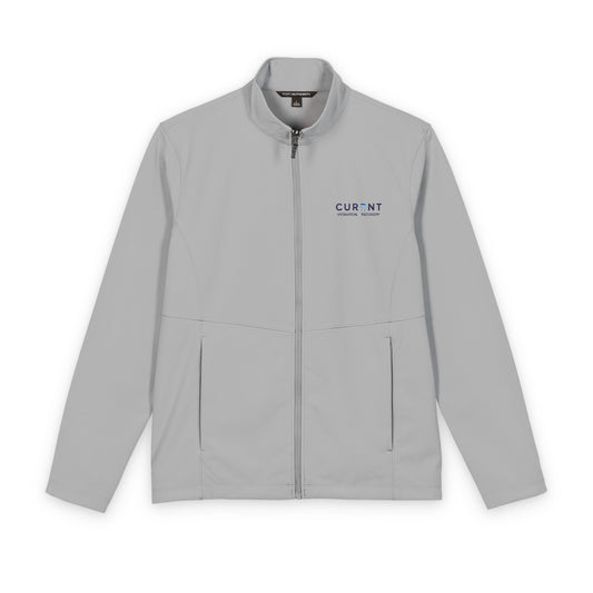 CURENT Men's Soft Shell Jacket —  Embroidered Lightweight Windproof Jacket