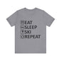 Eat Sleep Ski Repeat - Unisex Jersey Tee
