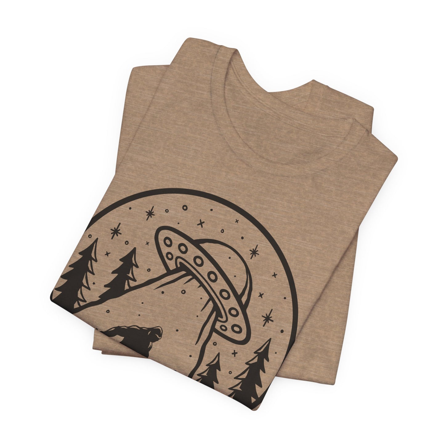 I Believe UFO and Big Foot Unisex Jersey Tee